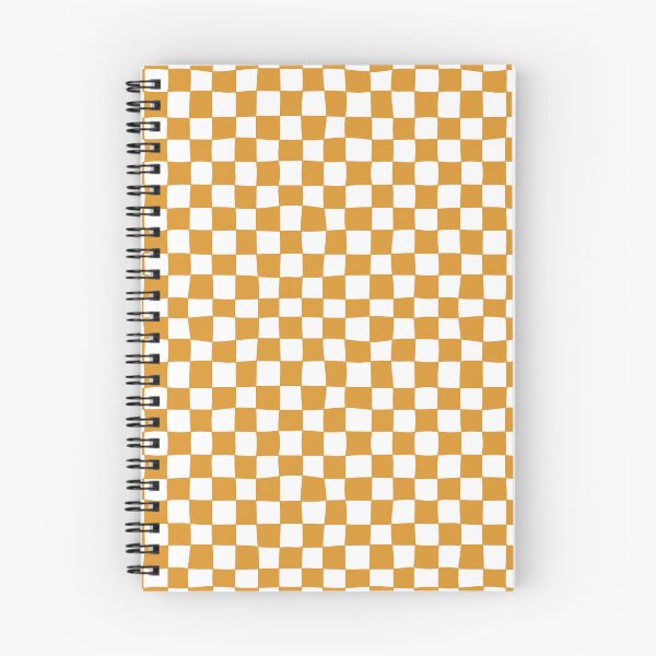 Item preview, Cute Modern Wavy Checkered Orange and White designed and sold by RebeccaHDesign.