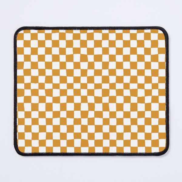 Item preview, Cute Modern Wavy Checkered Orange and White designed and sold by RebeccaHDesign.