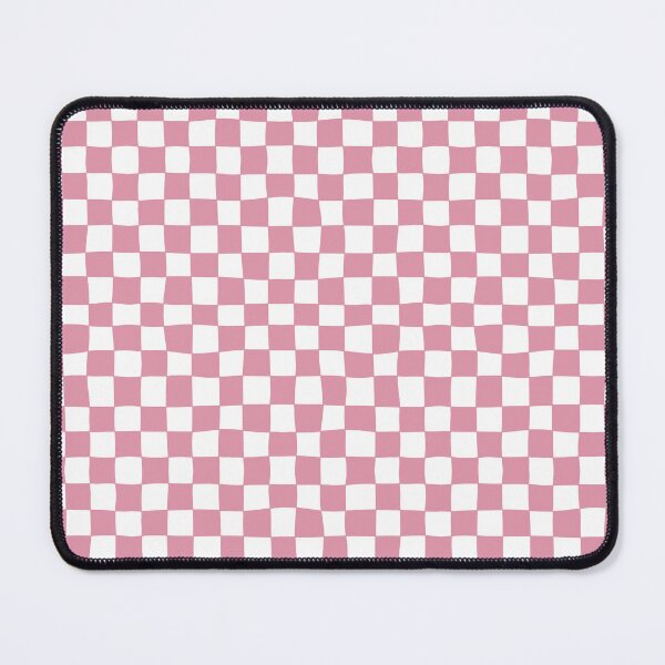 Item preview, Cute Modern Wavy Checkered Pink and White designed and sold by RebeccaHDesign.