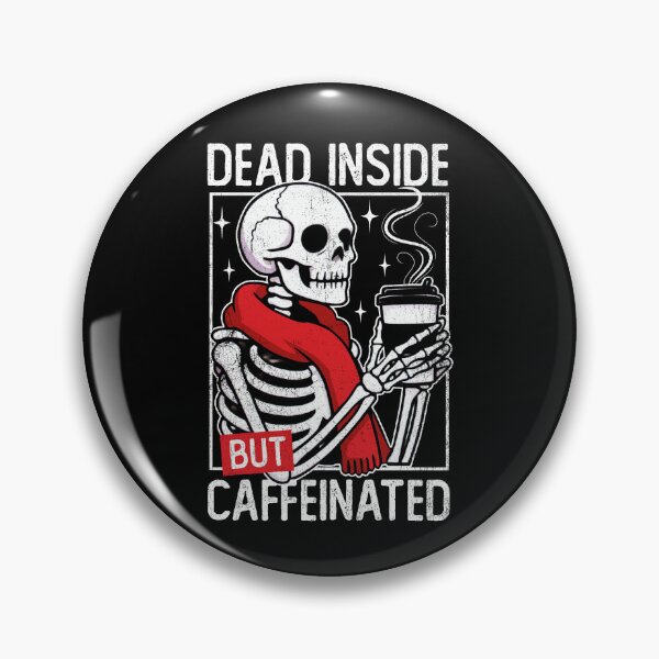Artikelvorschau, Innen tot, aber koffeinhaltig entworfen und verkauft von DetourShirts.