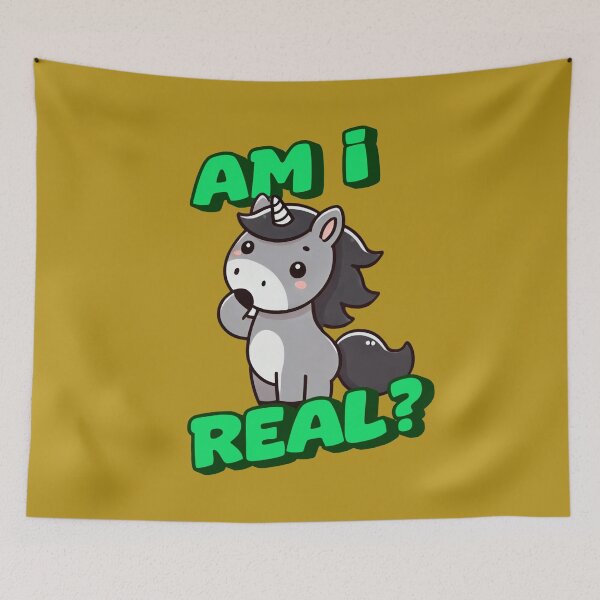 Item preview, Am I Real? - George Incredible art for the unicorn lover in your life, great gift for daughters, girlfriends, wives and more designed and sold by 3DAF.