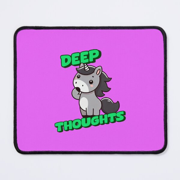 Item preview, Deep Thoughts - George Incredible art for the unicorn lover in your life, great gift for daughters, girlfriends, wives and more designed and sold by 3DAF.
