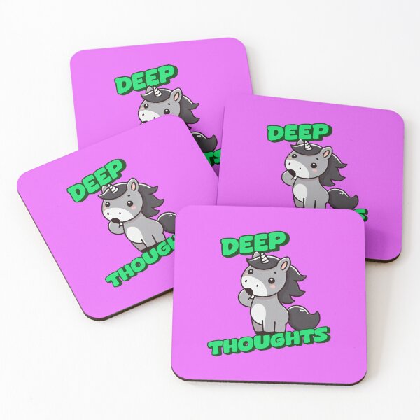 Item preview, Deep Thoughts - George Incredible art for the unicorn lover in your life, great gift for daughters, girlfriends, wives and more designed and sold by 3DAF.