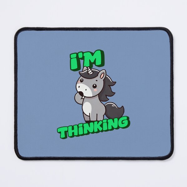 Item preview, I'm Thinking - George Incredible art for the unicorn lover in your life, great gift for daughters, girlfriends, wives and more designed and sold by 3DAF.