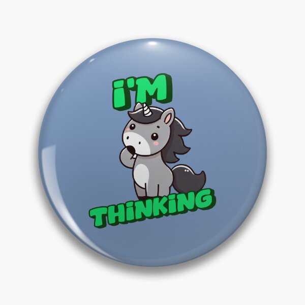 Item preview, I'm Thinking - George Incredible art for the unicorn lover in your life, great gift for daughters, girlfriends, wives and more designed and sold by 3DAF.
