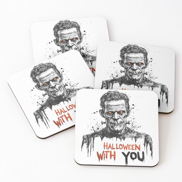 Item preview, Frankenstein's Monster Halloween With You Drippy Font Design designed and sold by arindacreative.