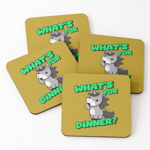 Item preview, What's for Dinner? - George Incredible art for the unicorn lover in your life, great gift for daughters, girlfriends, wives and more designed and sold by 3DAF.