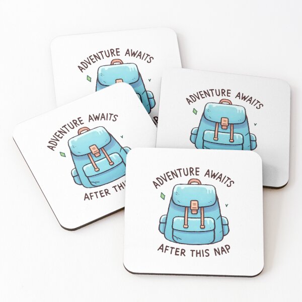 Item preview, Adventure Awaits After This Nap - Blue Backpack designed and sold by UmbrellaStudio1.