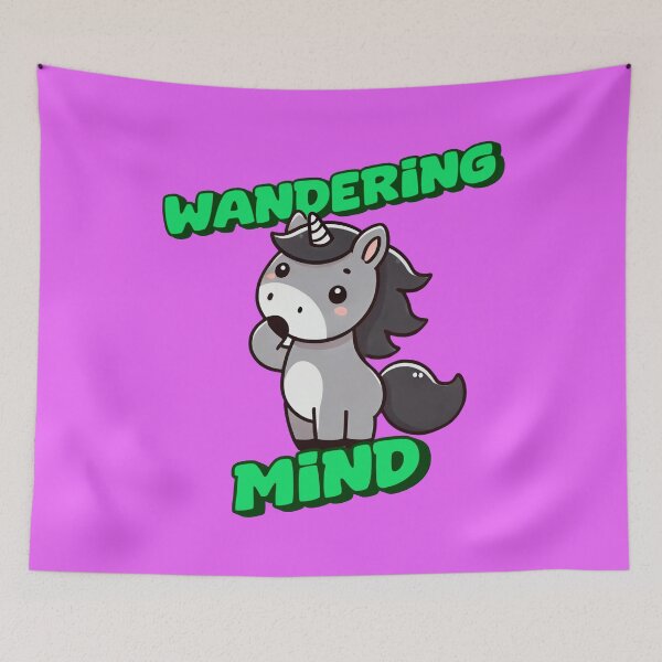 Item preview, Wandering Mind - George Incredible art for the unicorn lover in your life, great gift for daughters, girlfriends, wives and more designed and sold by 3DAF.