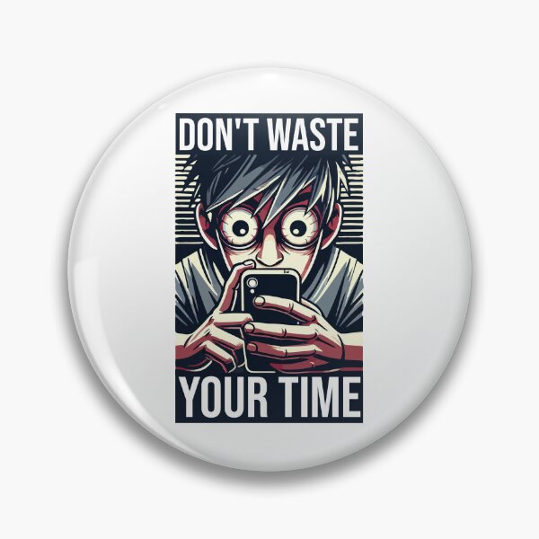 Item preview, Obsessive Phone Usage - Don't Waste Your Time Vector Art designed and sold by triskalitech.