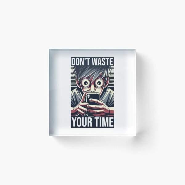 Item preview, Obsessive Phone Usage - Don't Waste Your Time Vector Art designed and sold by triskalitech.