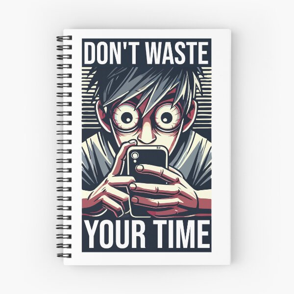 Item preview, Obsessive Phone Usage - Don't Waste Your Time Vector Art designed and sold by triskalitech.