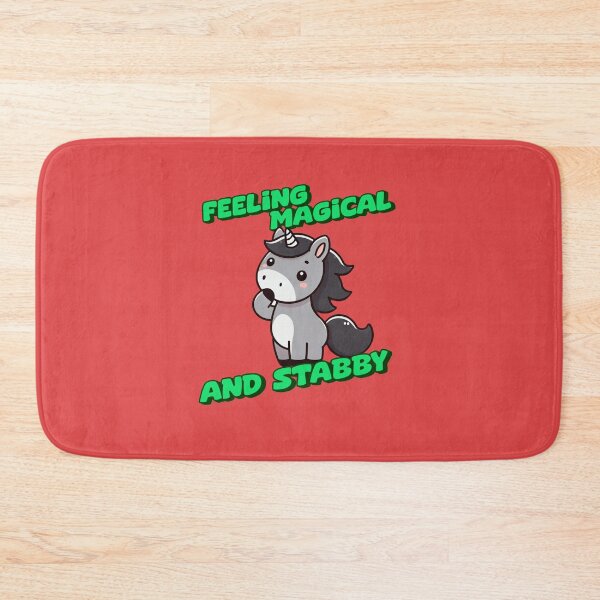 Item preview, Feeling Magical and Stabby - George Incredible art for the unicorn lover in your life, great gift for daughters, girlfriends, wives and more designed and sold by 3DAF.