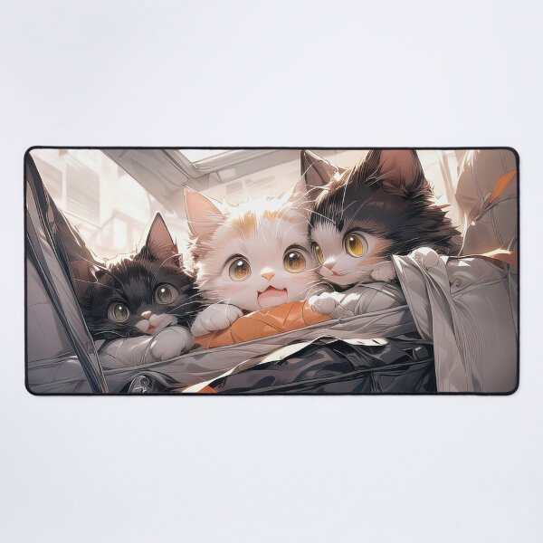 Item preview, Anime kittens cute portrait designed and sold by TheArtistOf2022.