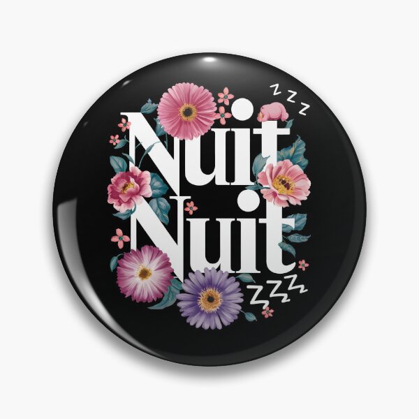 Item preview, Nuit Nuit Funny Goodnight In French designed and sold by HeadTurningArt.