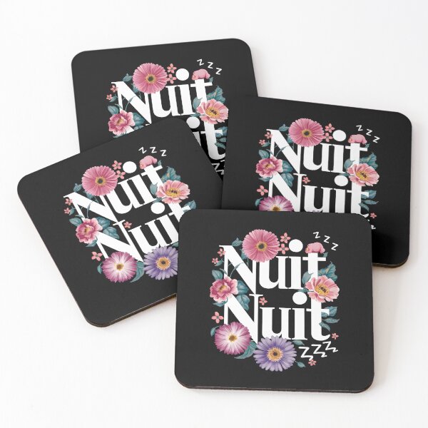 Item preview, Nuit Nuit Funny Goodnight In French designed and sold by HeadTurningArt.