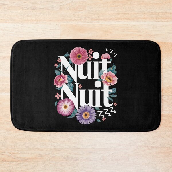 Item preview, Nuit Nuit Funny Goodnight In French designed and sold by HeadTurningArt.
