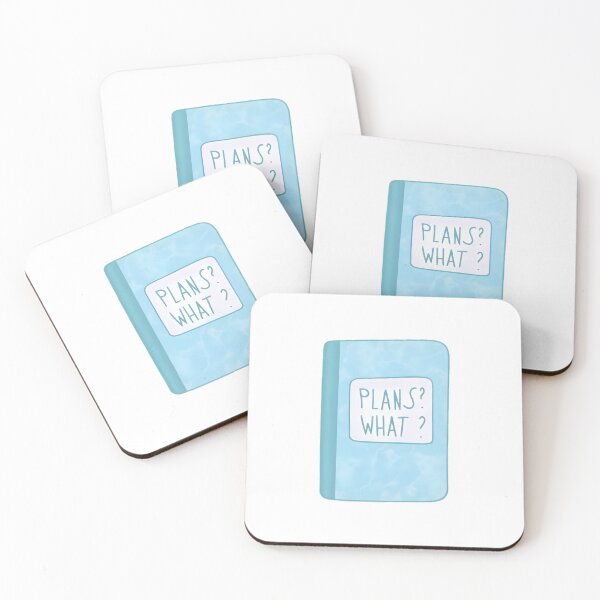 Item preview, Plans? What? - Blue Notebook designed and sold by UmbrellaStudio1.