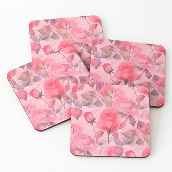 Item preview, Delicate Roses Pink and Green designed and sold by SilverPegasus.