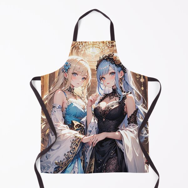 Item preview, Two Cute anime girls double portrait art designed and sold by TheArtistOf2022.