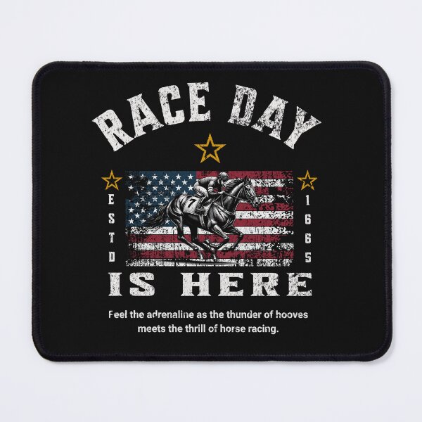 Item preview, Vintage Race Day Is Here Horse Racing designed and sold by OleOleStore.