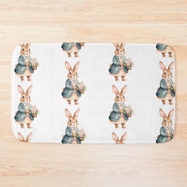 Item preview, Cute bunny and flowers designed and sold by Victoria Riabov.