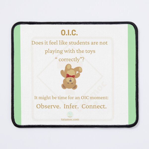 Item preview, OIC!   Observe  Infer Connect - Early Childhood Education tips designed and sold by Tatamoc.