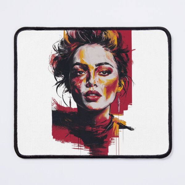 Item preview, Girl Vivid Emotions Abstract Portrait of a Woman" designed and sold by piketo.