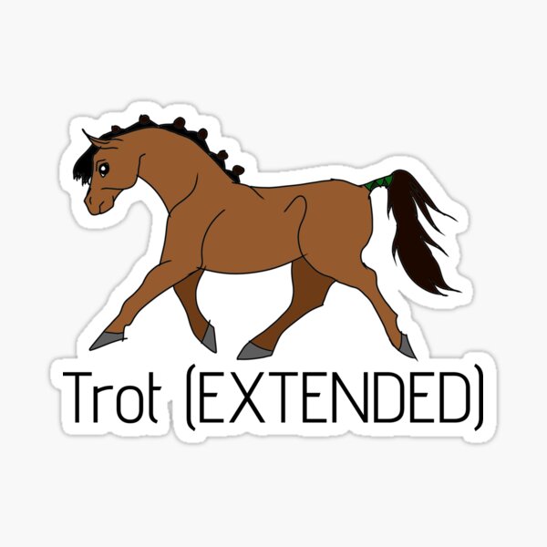 Aperçu de l'œuvre Trot allongé baie (vert chasseur) créée et vendue par Princessforest1.