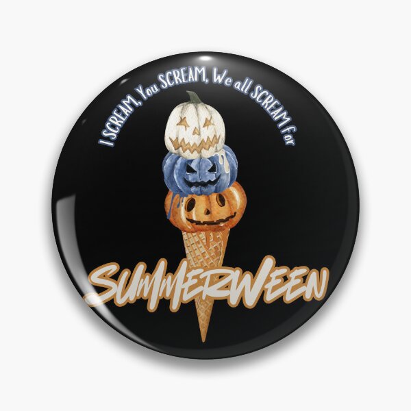 Item preview, We all SCREAM for SUMMERWEEN Jack O' Lantern Ice Cream Cone designed and sold by SunandShade.