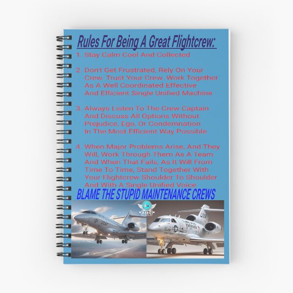 Item preview, Hall-O-Gram Creations Aero Rules For Being A Great Flightcrew V2 designed and sold by Hall-O-Gram.