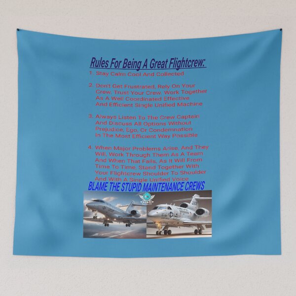 Item preview, Hall-O-Gram Creations Aero Rules For Being A Great Flightcrew V2 designed and sold by Hall-O-Gram.