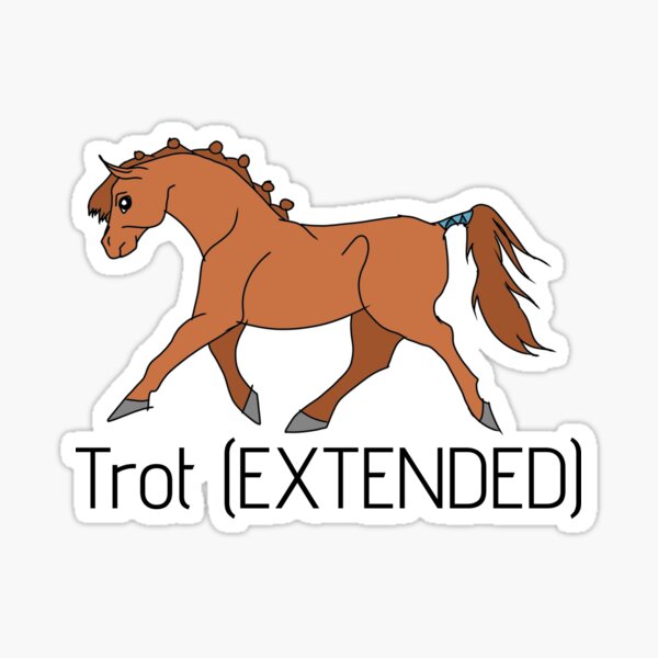 Item preview, Trot allongé alezan/marron (bleu) designed and sold by Princessforest1.