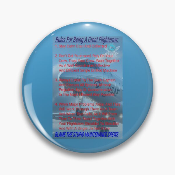 Item preview, Hall-O-Gram Creations Aero Rules For Being A Great Flightcrew V3 designed and sold by Hall-O-Gram.