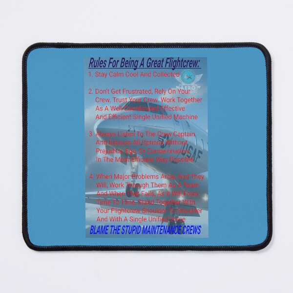 Item preview, Hall-O-Gram Creations Aero Rules For Being A Great Flightcrew V3 designed and sold by Hall-O-Gram.
