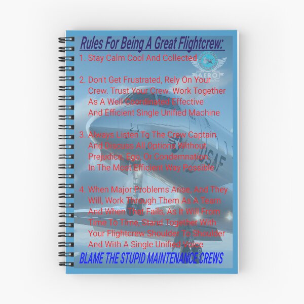 Item preview, Hall-O-Gram Creations Aero Rules For Being A Great Flightcrew V3 designed and sold by Hall-O-Gram.