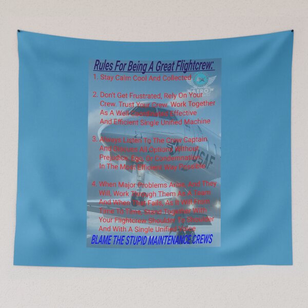 Item preview, Hall-O-Gram Creations Aero Rules For Being A Great Flightcrew V3 designed and sold by Hall-O-Gram.