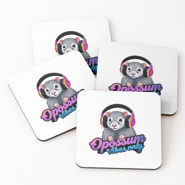 Item preview, Opossum with Headphones - Opossum Vibes Only designed and sold by MaateoDesign.
