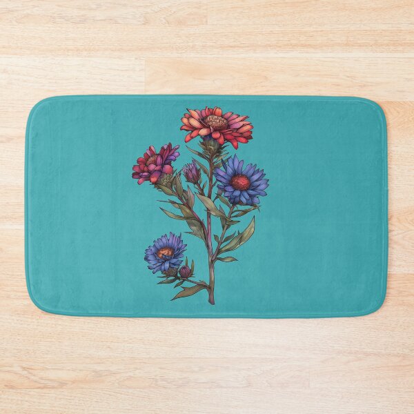Item preview, Purple Blue and Red Asters Flowers designed and sold by Artcurrents.