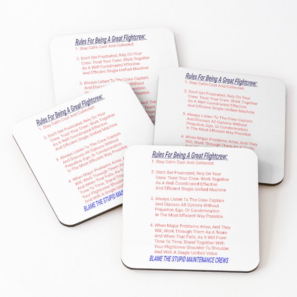 Item preview, Hall-O-Gram Creations Aero Rules For Being A Great Flightcrew V5 designed and sold by Hall-O-Gram.