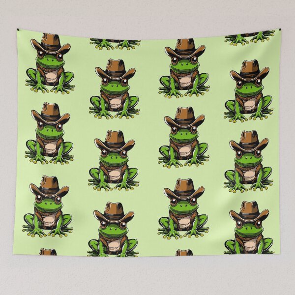 Item preview, Yeehaw Frog Pattern designed and sold by Aksh Pathania.