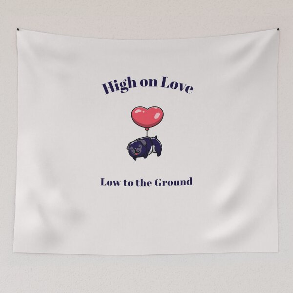 Item preview, High on Love Low to the Ground Flying Pug designed and sold by SvenJ94.