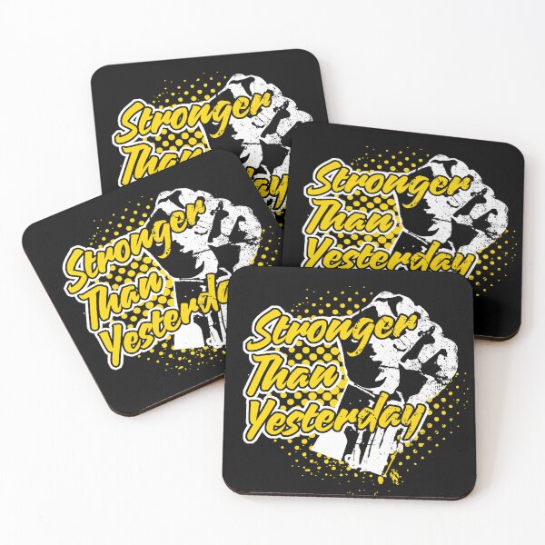 Item preview, Stronger Than Yesterday: Empowering Mental Health and Resilience Quote designed and sold by Dmetalx Art Apparel.