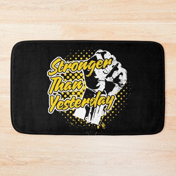 Item preview, Stronger Than Yesterday: Empowering Mental Health and Resilience Quote designed and sold by Dmetalx Art Apparel.