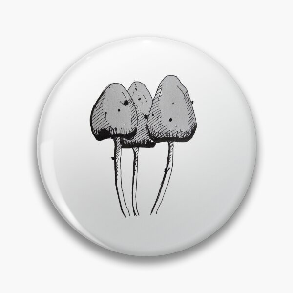 Item preview, Mushrooms free range, hand drawn, ink art  designed and sold by Dbostockart.