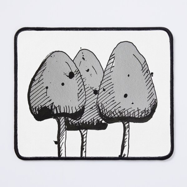 Item preview, Mushrooms free range, hand drawn, ink art designed and sold by Dbostockart.