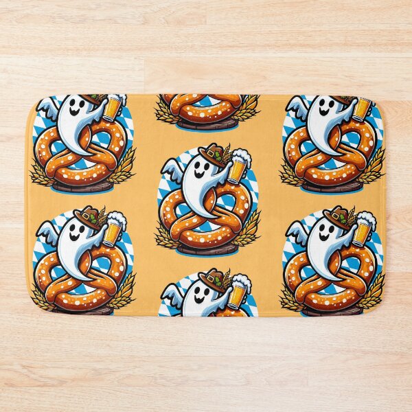 Item preview, Oktoberfest Ghost on Pretzel designed and sold by Ghost on Toast.
