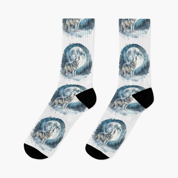 Item preview, Gray Wolf Howling Under A Full Moon designed and sold by RubisLeaf.