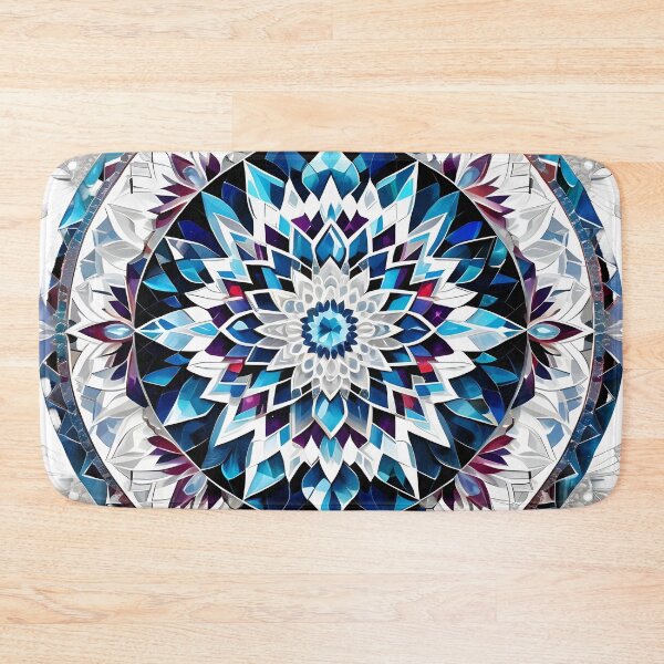 Item preview, Ice Mosaic: Mandala of Arctic Serenity designed and sold by MandalasShops.