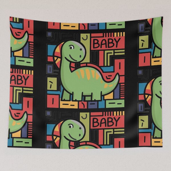 Item preview, Funny Cool Artsy Dinosaur for Baby Abstract Art designed and sold by Nature's Fancy.